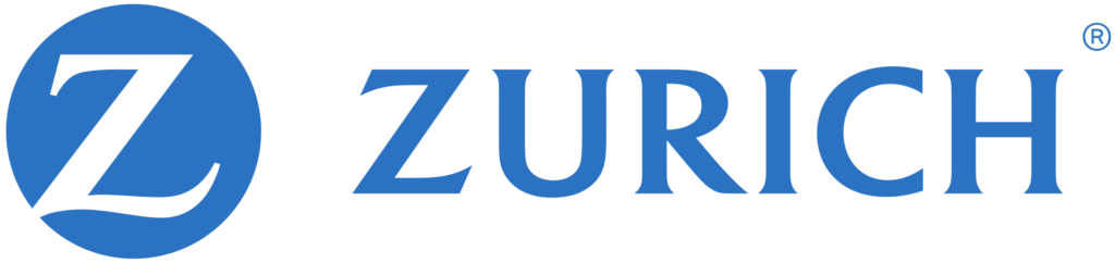 Zürcher Logo - blauer Kreis mit weissem "Z", blauer Text "ZURICH" - bei Frey Auto AG, Toyota, Lexus, Suzuki MFK Inspektion und Autoservice.